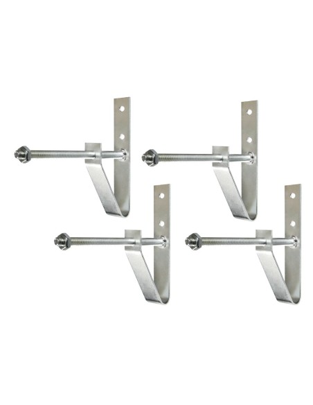 Set 4 staffe portaruote pneumatici per garage