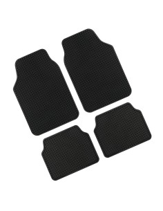 Set 4 tappetini Montecarlo universali gomma ecologica colore nero