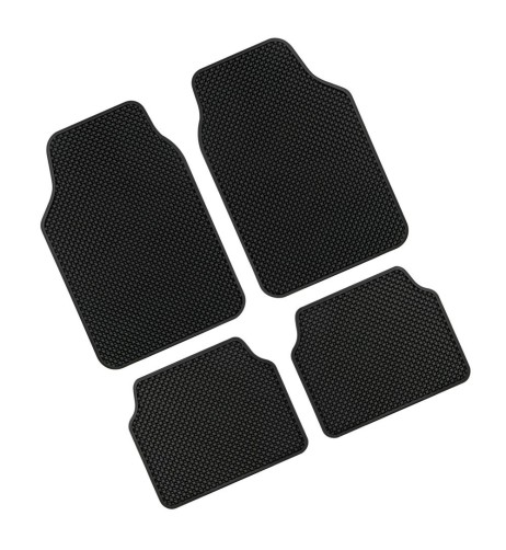 Set 4 tappetini Montecarlo universali gomma ecologica colore nero