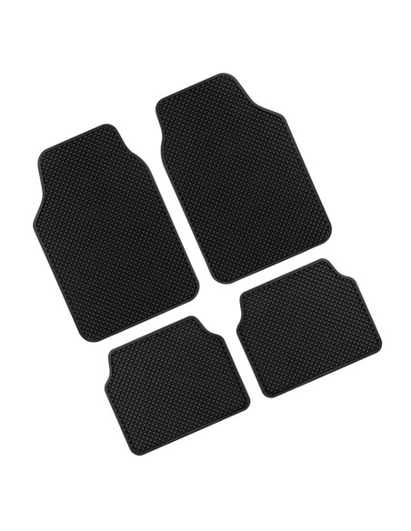 Set 4 tappetini Montecarlo universali gomma ecologica colore nero