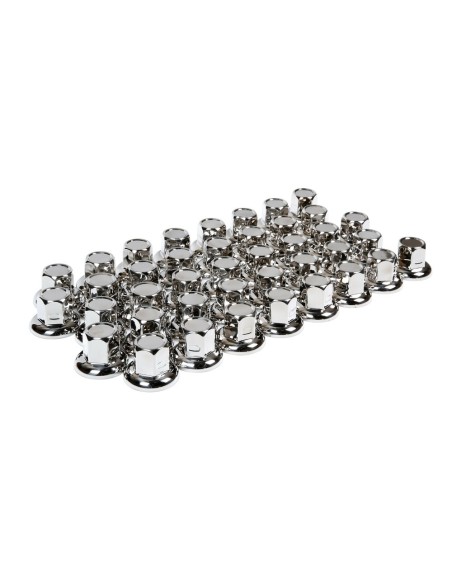 Set 40 copribulloni camion in acciaio inox lucidato diametro 32mm