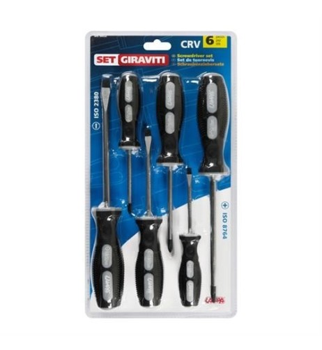 Set 6 giraviti cacciaviti assortiti 