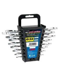 Set 8 chiavi a forchetta inglese 6 22mm