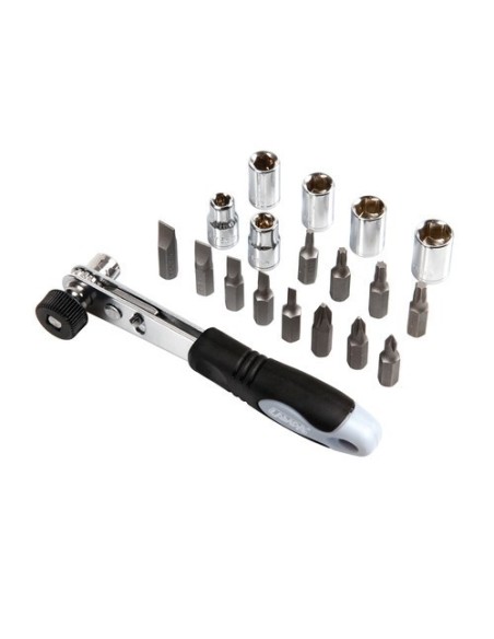 Set Cricchetto inserti e bussole 19 pezzi