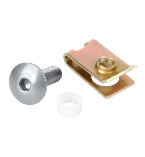 Set da 10 kit clip fissaggio M5 per carenature moto Argento