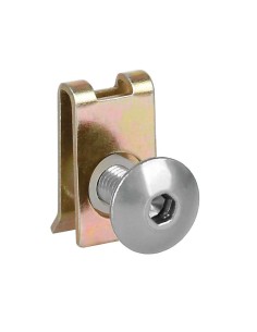 Set da 10 kit clip fissaggio M5 per carenature moto Argento 2