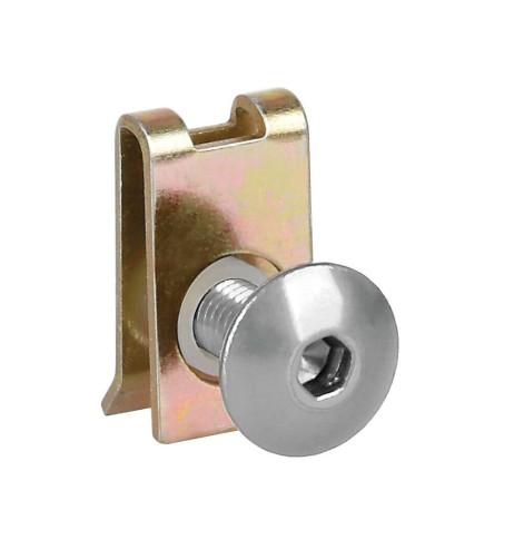 Set da 10 kit clip fissaggio M5 per carenature moto Argento