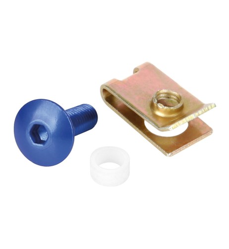 Set da 10 kit clip fissaggio M5 per carenature moto Blu