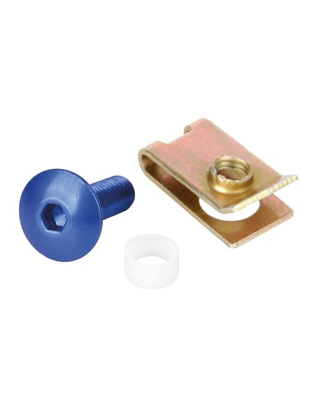 Set da 10 kit clip fissaggio M5 per carenature moto Blu