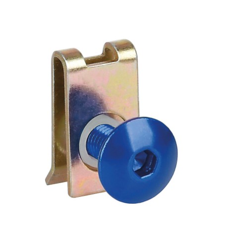 Set da 10 kit clip fissaggio M5 per carenature moto Blu