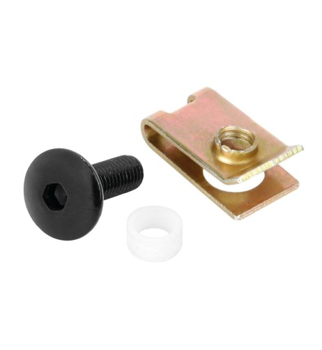 Set da 10 kit clip fissaggio M5 per carenature moto Nero