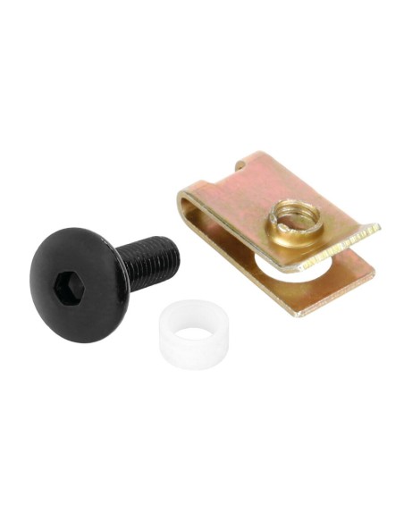 Set da 10 kit clip fissaggio M5 per carenature moto Nero
