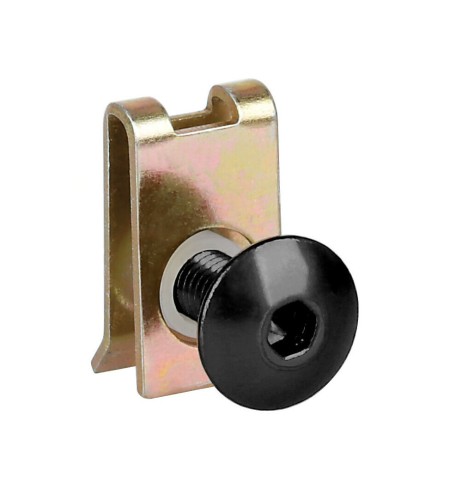 Set da 10 kit clip fissaggio M5 per carenature moto Nero