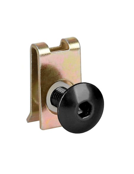 Set da 10 kit clip fissaggio M5 per carenature moto Nero