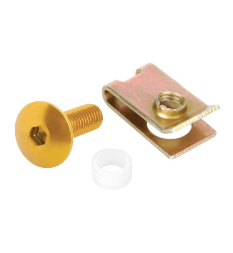 Set da 10 kit clip fissaggio M5 per carenature moto Oro