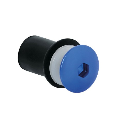 Set da 10 kit fissaggio M5 per cupolini e carenature moto Blu