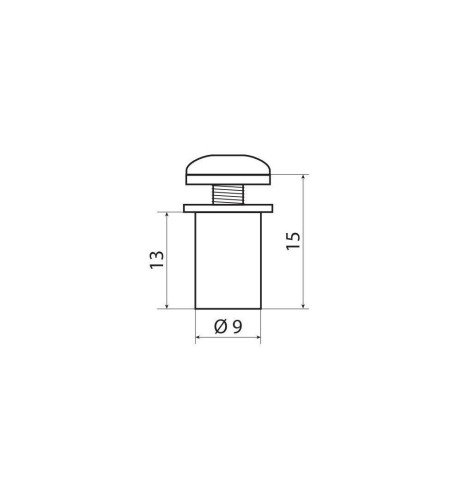 Set da 10 kit fissaggio M5 per cupolini e carenature moto Blu