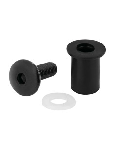 Set da 10 kit fissaggio M5 per cupolini e carenature moto Nero