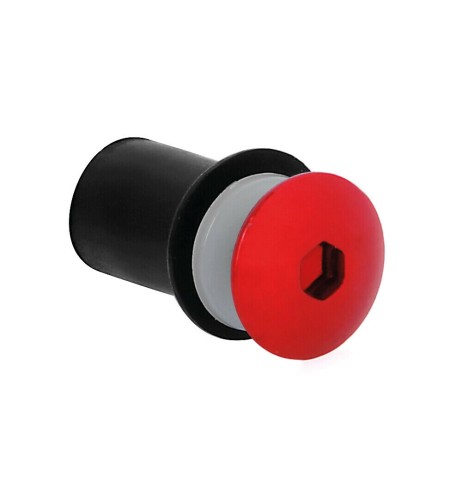 Set da 10 kit fissaggio M5 per cupolini e carenature moto Rosso