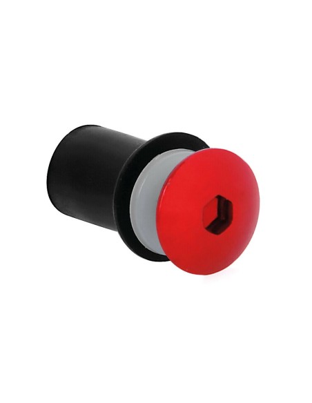 Set da 10 kit fissaggio M5 per cupolini e carenature moto Rosso