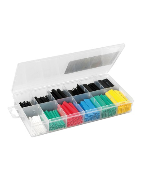 Set guaine termorestringenti 180 pz 6 misure lunghezza 45 mm