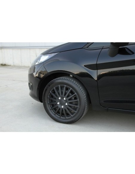 Set Kit 4 copricerchi 13 in ABS vernice speciale NERO OPACO C 071 BLACK