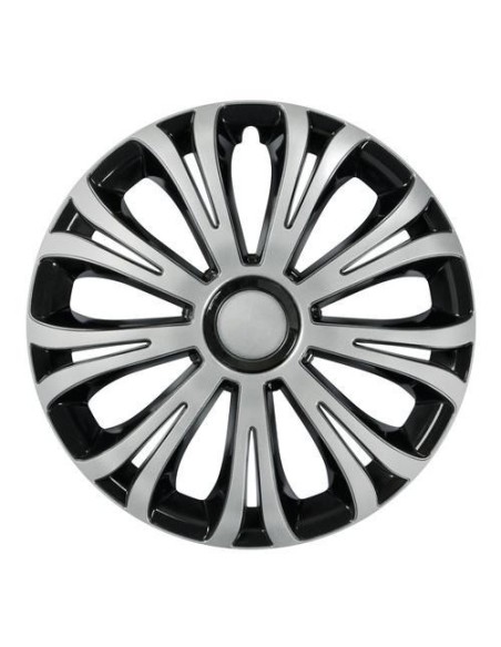 Set Kit 4 copricerchi 13 in ABS verniciatura doppio strato Avera black