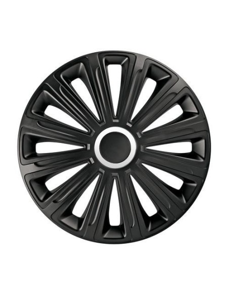 Set Kit 4 copricerchi 15 in ABS Trend Black vernice doppio strato