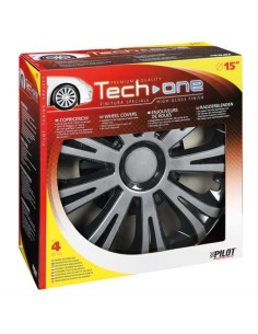 Set Kit 4 copricerchi 15 in ABS verniciatura doppio strato Avera black 2