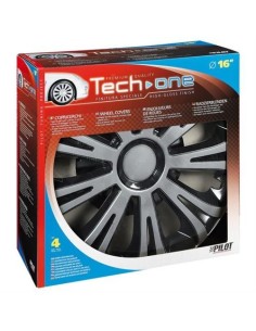 Set Kit 4 copricerchi 16 in ABS verniciatura doppio strato Avera black 2
