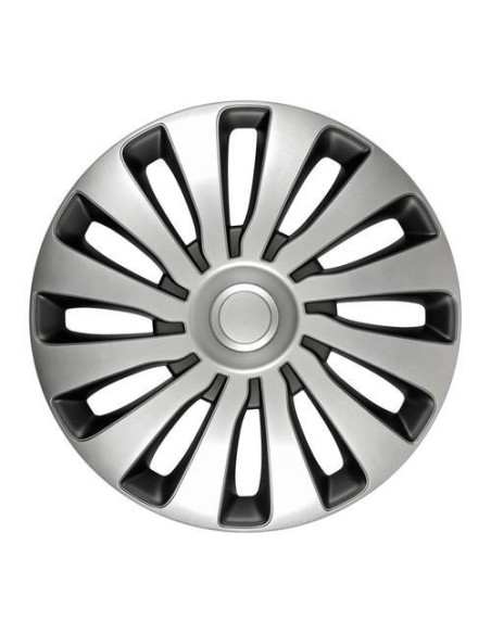 Set Kit 4 copricerchi Sepang Silver e Black in ABS 17 