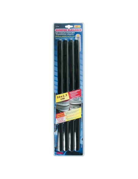 Set kit 4 salvaparaurti in PVC 500x25mm Bumper Elegance per auto