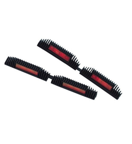 Set kit 4 salvaporta con catarifrangenti 205mm per auto