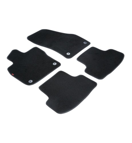 Set tappetini su misura antiscivolo moquette Skoda Karoq dal 2017