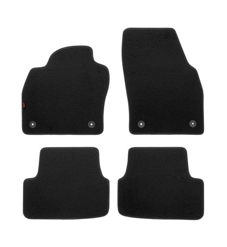 Set tappetini su misura antiscivolo moquette VW Polo 5p dal 2017