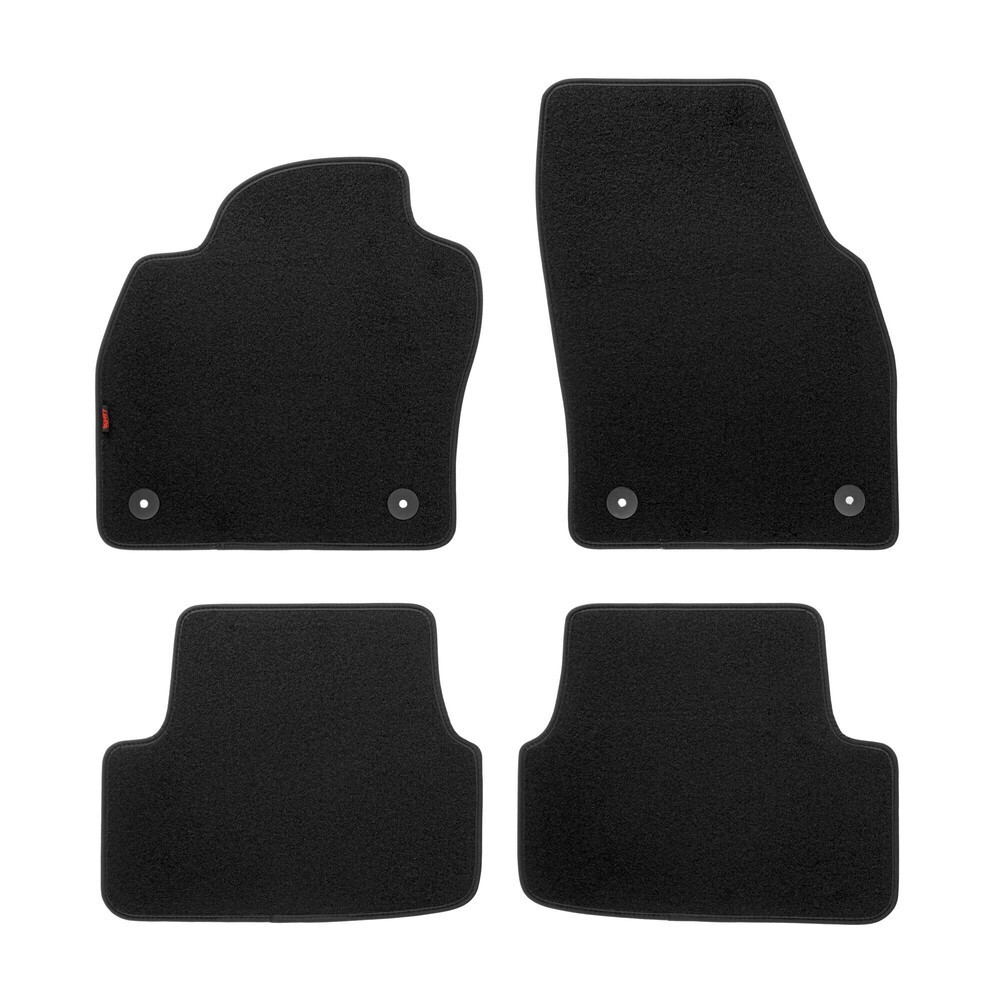 Set tappetini su misura antiscivolo moquette VW Polo 5p dal 2017