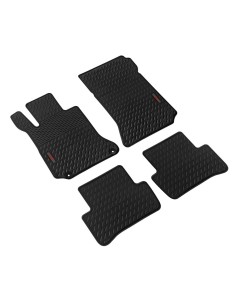 Set tappetini su misura eco gomma Pilot per Mercedes Classe C W204 2007 2