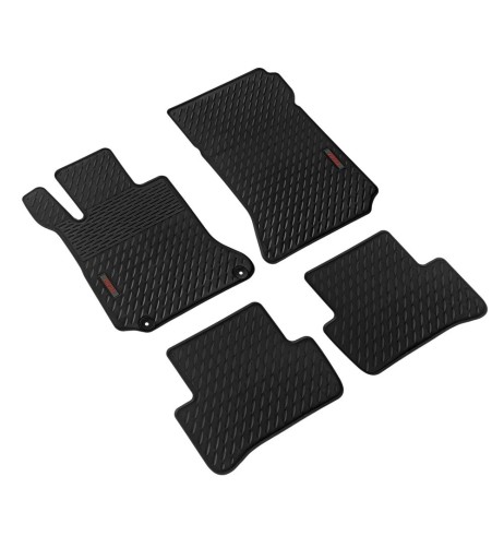 Set tappetini su misura eco gomma Pilot per Mercedes Classe C W204 2007 2