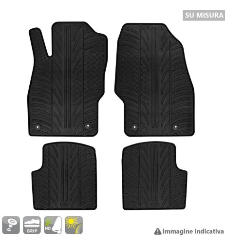 Set tappetini su misura gomma per Audi A1 Sportback dal 2019