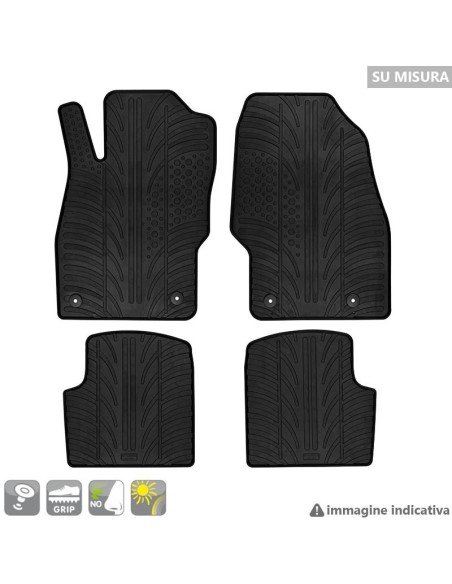 Set tappetini su misura gomma per Audi A1 Sportback dal 2019