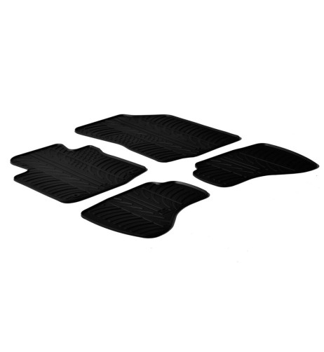 Set tappetini su misura gomma per CITROEN C1 2005 2014 2 fix