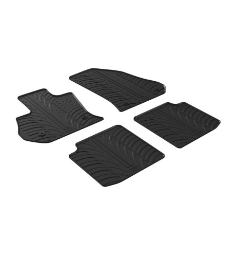 Set tappetini su misura gomma per FIAT 500L dal 2017