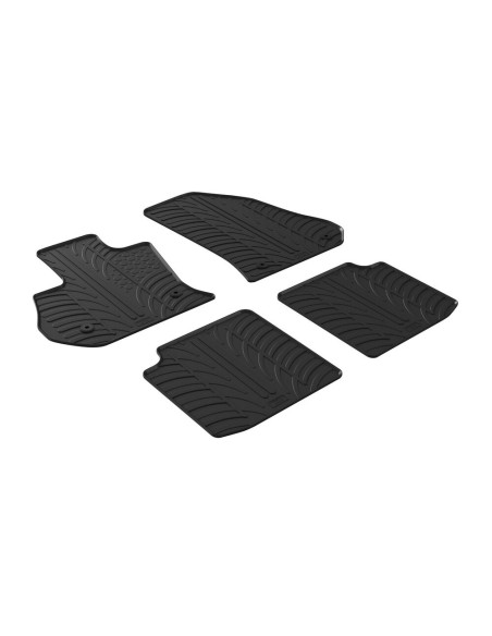 Set tappetini su misura gomma per FIAT 500L dal 2017