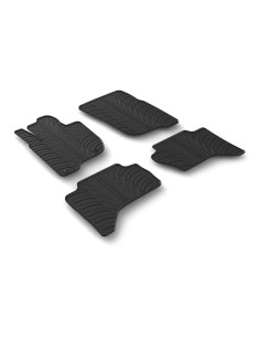 Set Tappeti Auto Cora In Moquette 650 Gr/mq Per Fiat Fullback (2016-) E Mitsubishi L200 (2015-), 4 Pezzi, Nero