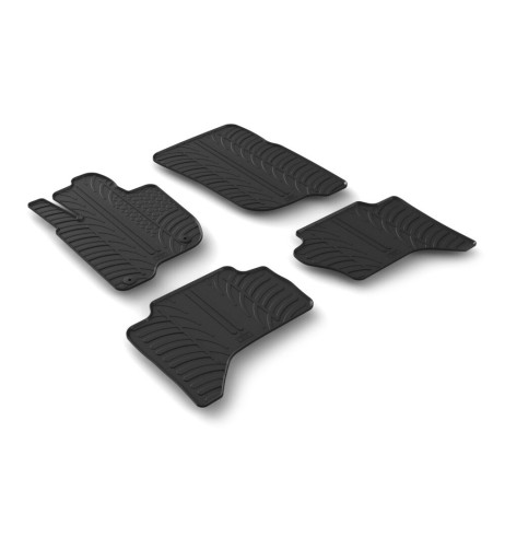 Set tappetini su misura gomma per Fiat Fullback Mitsubishi L200