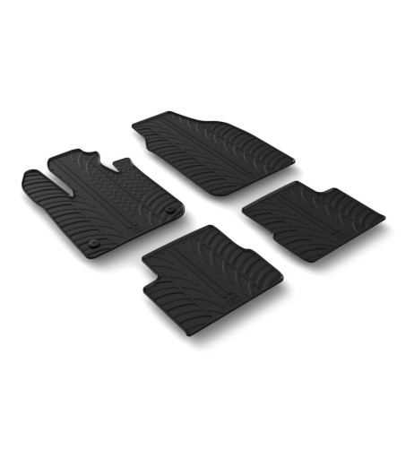 Set tappetini su misura gomma per Fiat Nuova 500E elettrica dal 2020