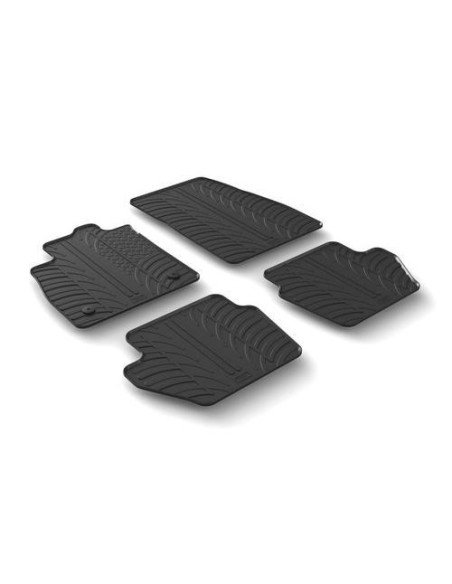 Set tappetini su misura gomma per Ford Fiesta 3 5p dal 2017