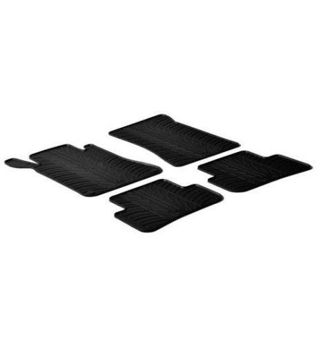Set tappetini su misura gomma per MERCEDES Classe C 2000 2007
