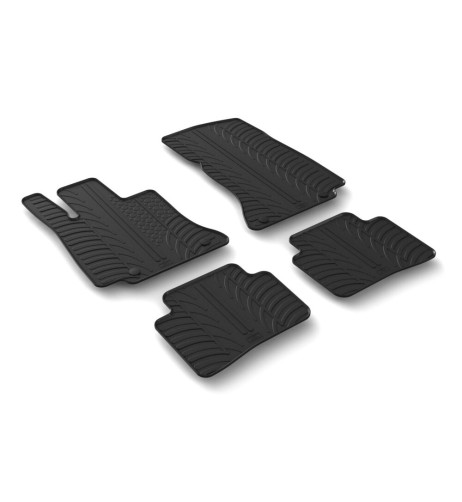 Set tappetini su misura gomma per Mercedes Classe C 4p dal 2021