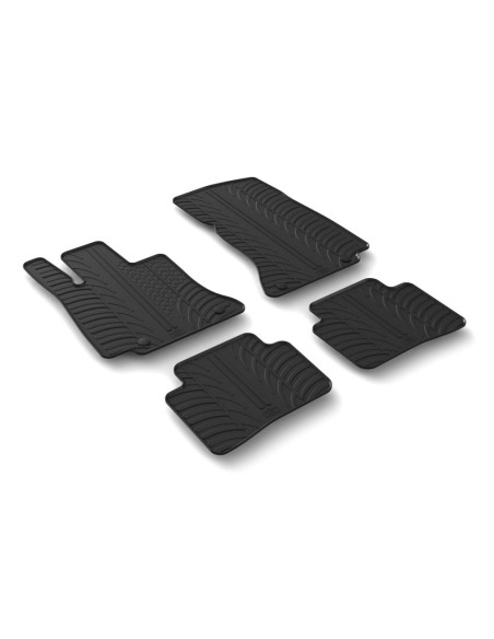 Set tappetini su misura gomma per Mercedes Classe C 4p dal 2021